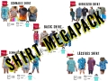 Shirt MEGAPACK - Alle 5 Shirtschnitte im Kombiangebot